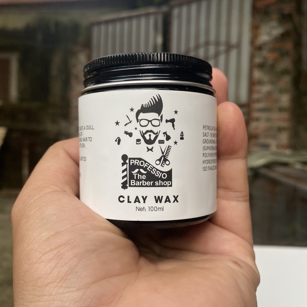 Sáp Vuốt Tóc Tạo Kiểu Tóc  Clay Wax  Professio The Barber Siêu Cứng