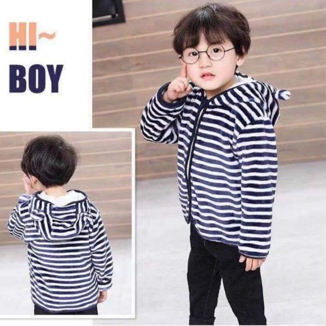 [Có Sẵn] Áo Khoác Lông Cừu Cho Bé Nhẹ Ấm, Họa Tiết Kute Dễ Thương