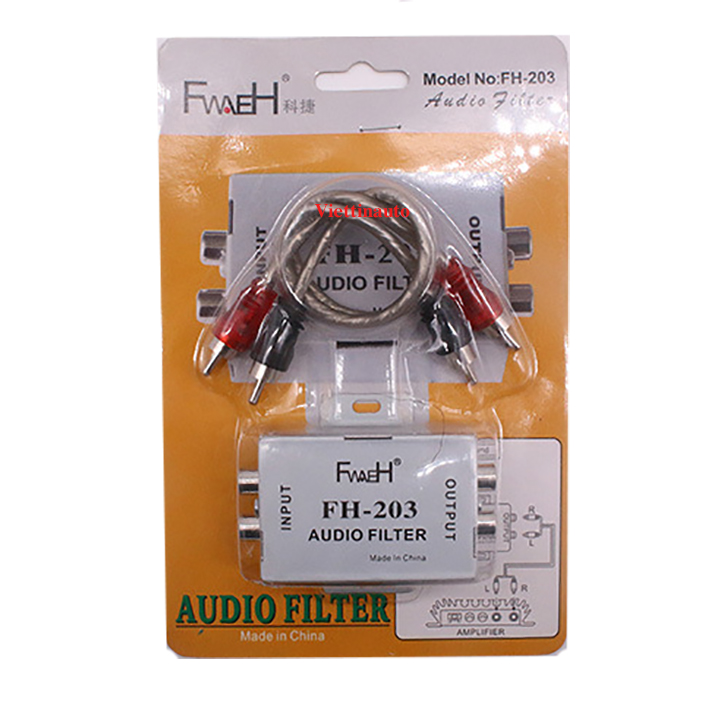Bộ lọc tiếng ồn, tiếng hú , tiếng Xì  cho âm thanh xe hơi FH- 203