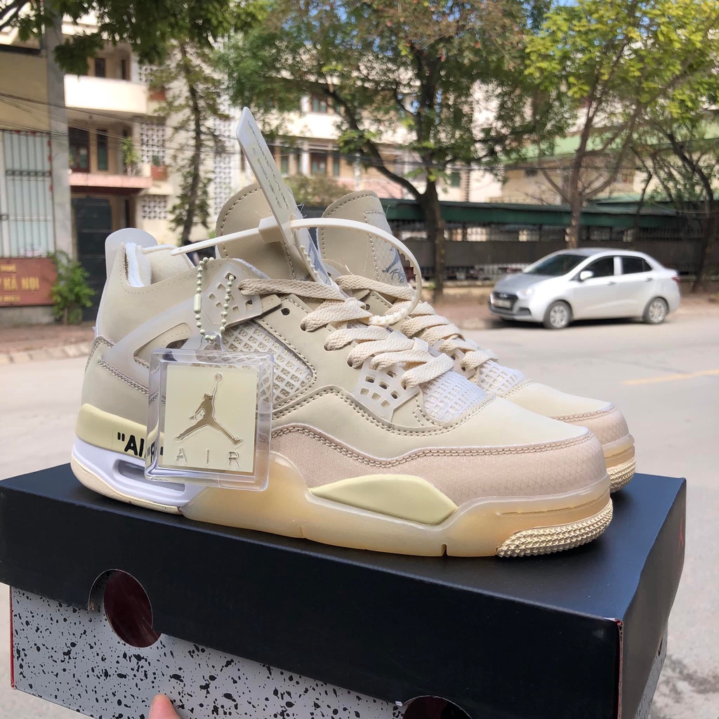 GIÀY THỂ THAO SNEAKER NAM NỮ CÁC MẪU JD4 CỔ LỬNG, GIÀY JORDAN 4 VÀNG CÁT BẢN SC ĐẸP MỚI NHẤT