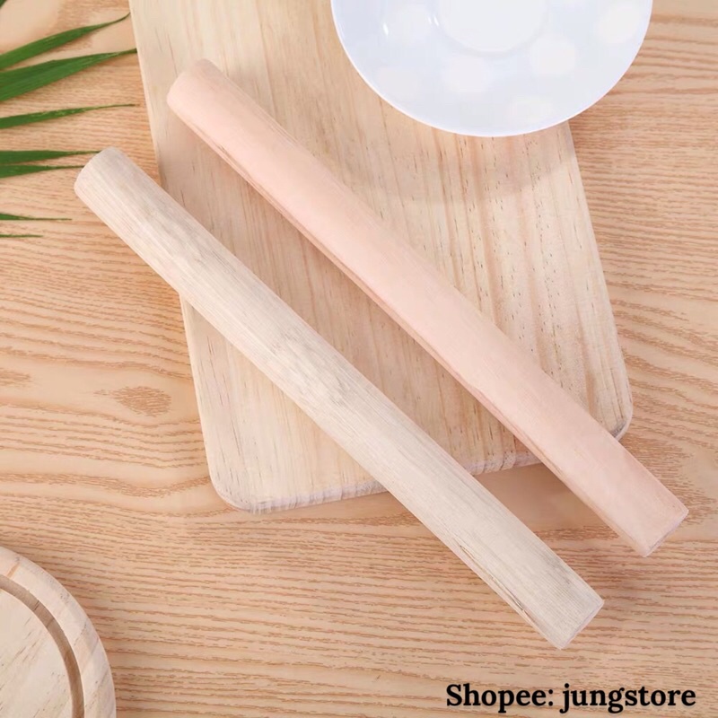 Cây lăn bột bằng gỗ dài 28cm, thanh gỗ cán bột làm bánh các loại M269