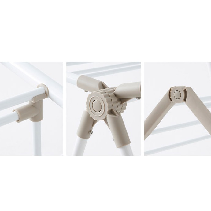 GIÁ PHƠI QUẦN ÁO CÓ THANH TREO ĐỨNG Lock&Lock- ETM522F00204 - STS, Màu be