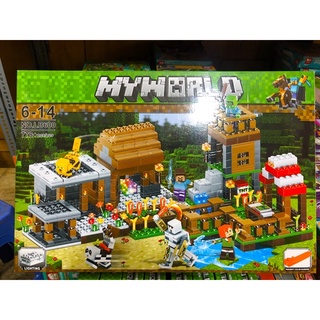 Đồ chơi xếp hình Minecraft LB 600 Lắp Ráp The Village Ngôi Làng 778 mảnh