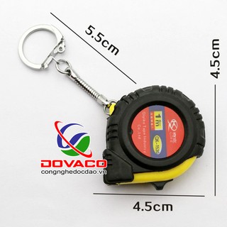 Móc khóa thước rút mini 1m