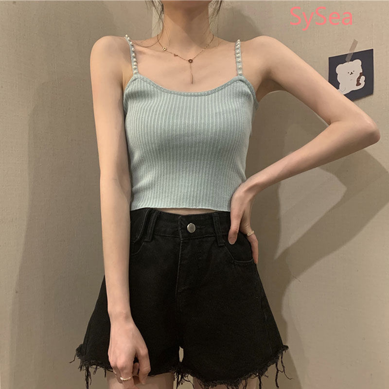 Áo kiểu hai dây ôm dáng vừa vặn phong cách Hàn Quốc thời trang mùa hè dành cho nữ