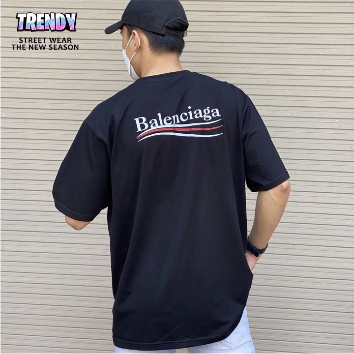 Áo phông unisex ✔️ Form rộng ✔️ BALENCIAGA TRENDYSTORE