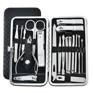 Bộ dụng cụ bấm móng tay 19 món - bộ kiềm cắt móng tay chuyên dụng