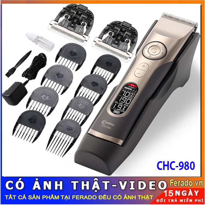 🔥⭐[ HÀNG CÓ SẴN ]🔥⭐ Tông Đơ Cắt Tóc Codos CHC 980 [ CHẤT LƯỢNG ]💥🌼