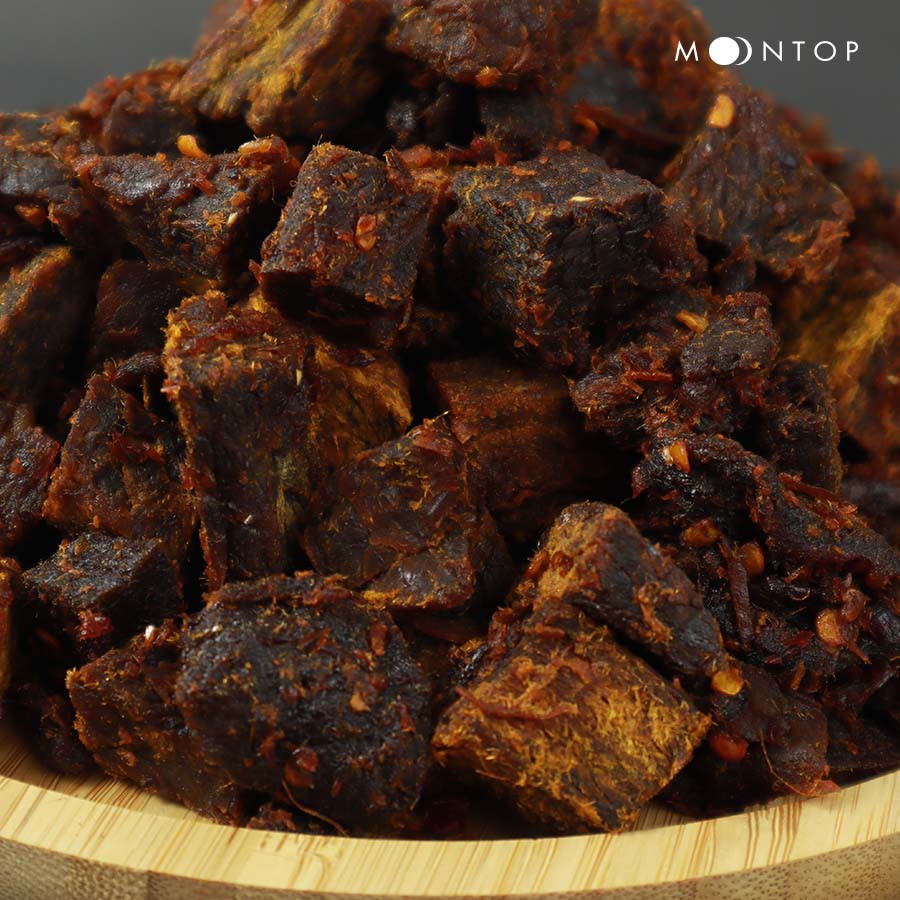 BẮP BÒ VIÊN MỀM THỢ SĂN - Hàng cao cấp loại 1 - Thịt khô homemade Moontop - Chất từng miếng thịt | BigBuy360 - bigbuy360.vn