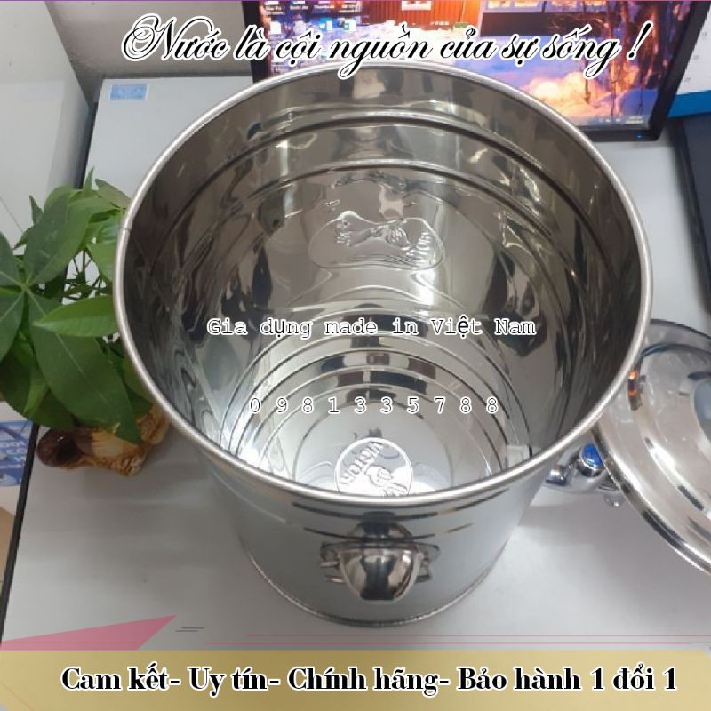 [VIETCOOK OFFICIAL] Bình đựng nước inox 15, 20, 25 lít inox 304 có vòi cao cấp VIETCOOK