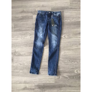 QUẦN JEAN NỮ MÀU XANH DÁNG ÔM VNXK