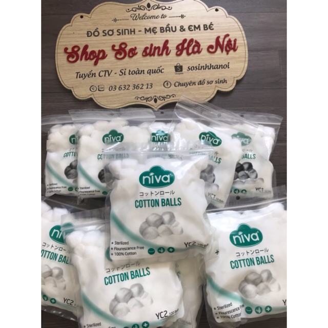 Bông bịt tai / nhét tai cho mẹ sau sinh niva