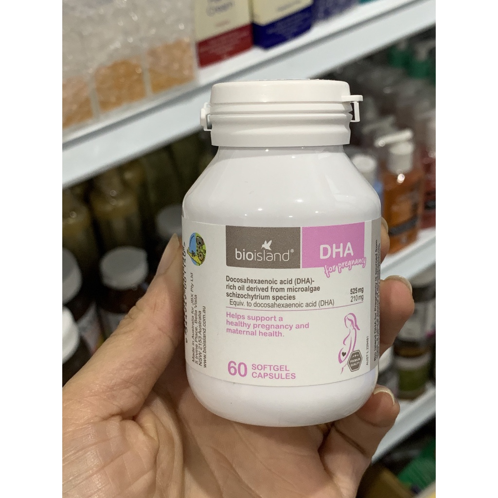 Viên uống sung vitamin DHA cho mẹ bầu bio island 60 viên - Úc