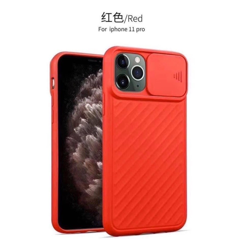 tặng ốp điện thoại silicon có nắp bảo vệ camera ip 7plus-8plus màu đỏ