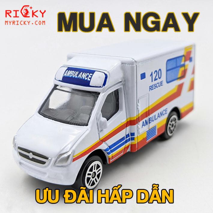 Mô hình xe cứu thương chạy trớn DIE-CAST