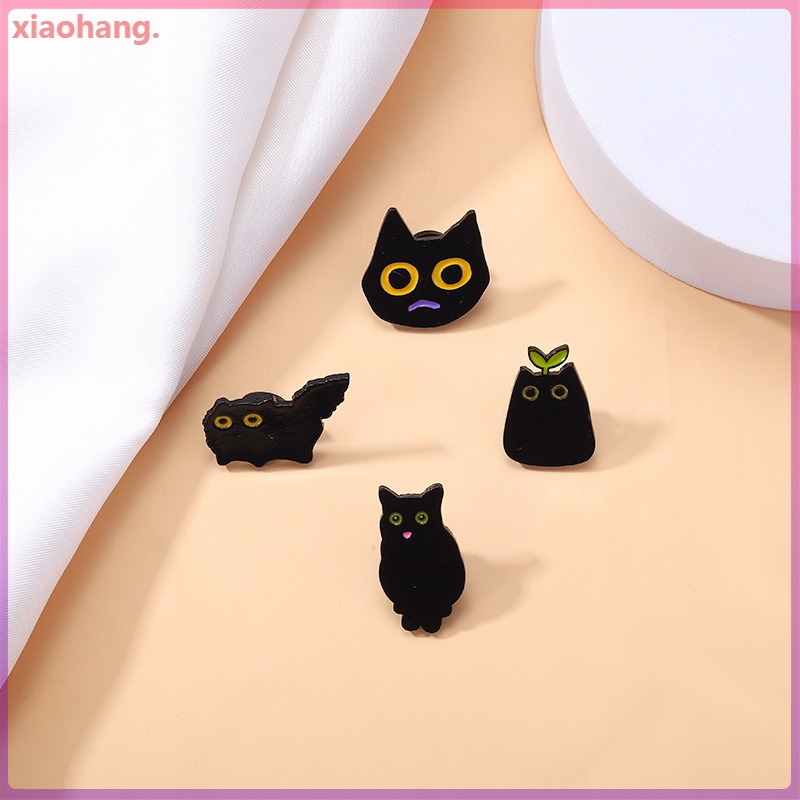 Ghim Cài Áo Hình Mèo Đen Dễ Thương