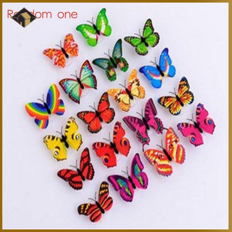 BƯỚM ĐÈN LED PHÁT QUANG TRANG TRÍ PHÒNG NGỦ/Mô hình bươm bướm tích hợp đèn LED trang trí không gian