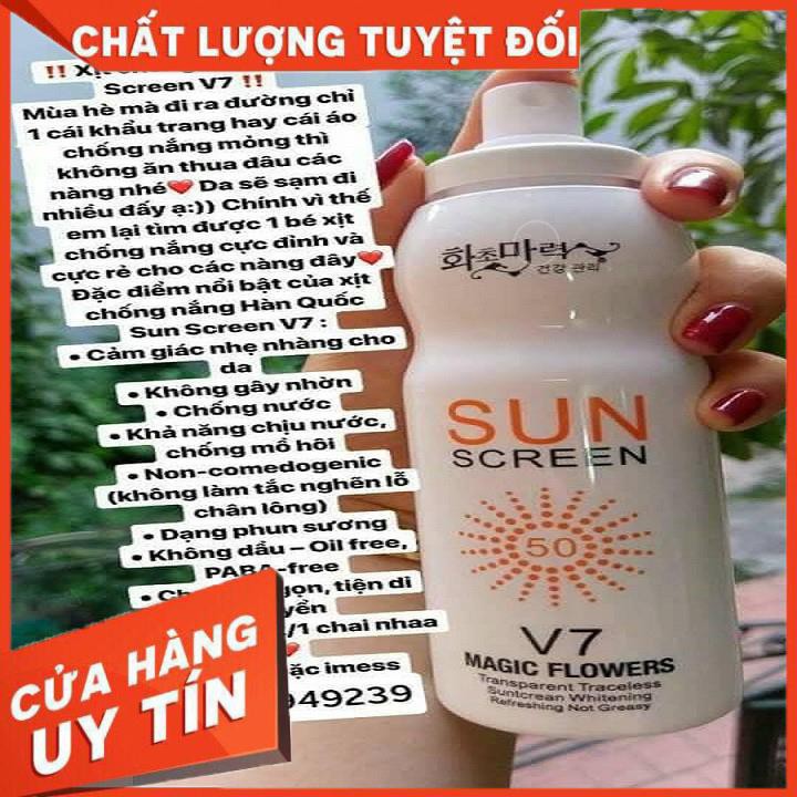 [FREE SHIP-XẢ KHO] Kem chống nắng V7 SUN SCREEN SPF 50 PA+++