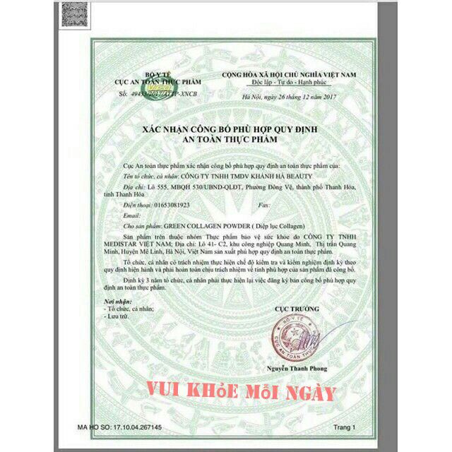 Diệp lục Colagen Powder 30gói/hộp ( Hàng chuẩn công ty100% ) | BigBuy360 - bigbuy360.vn