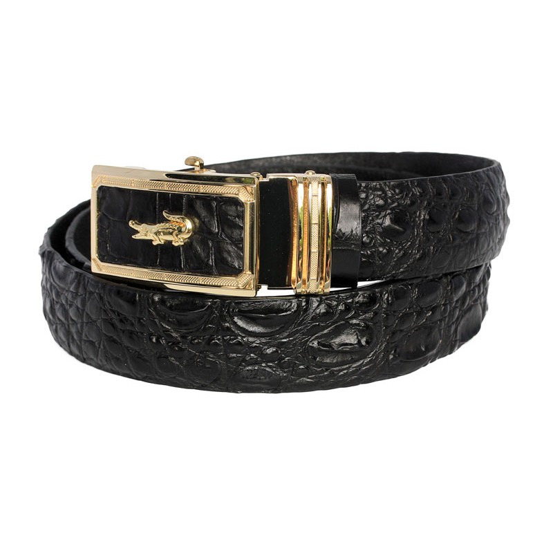 Thắt lưng cá sấu liền nguyên con NGƯỜI SÀNH DA - Bảo hành 24 tháng