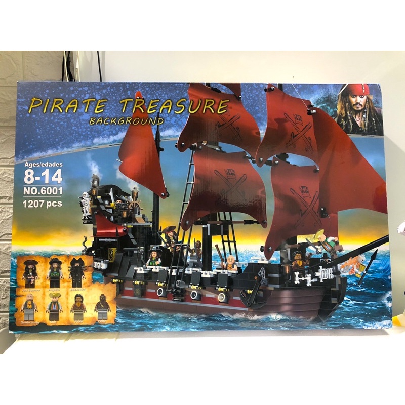 Lắp ráp mô hình Movie SX 6001 Xếp Hình Tàu Hải Tặc Của Nữ Hoàng Anne 1207 Mảnh