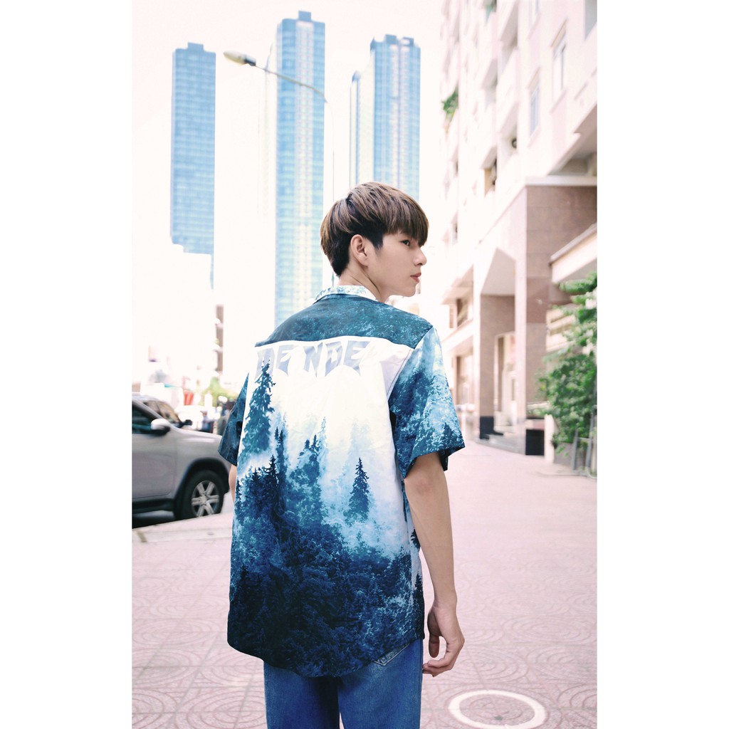 MENDE - Aqua Tree Shirt - áo sơ mi tay ngắn MENDE chính hãng | BigBuy360 - bigbuy360.vn