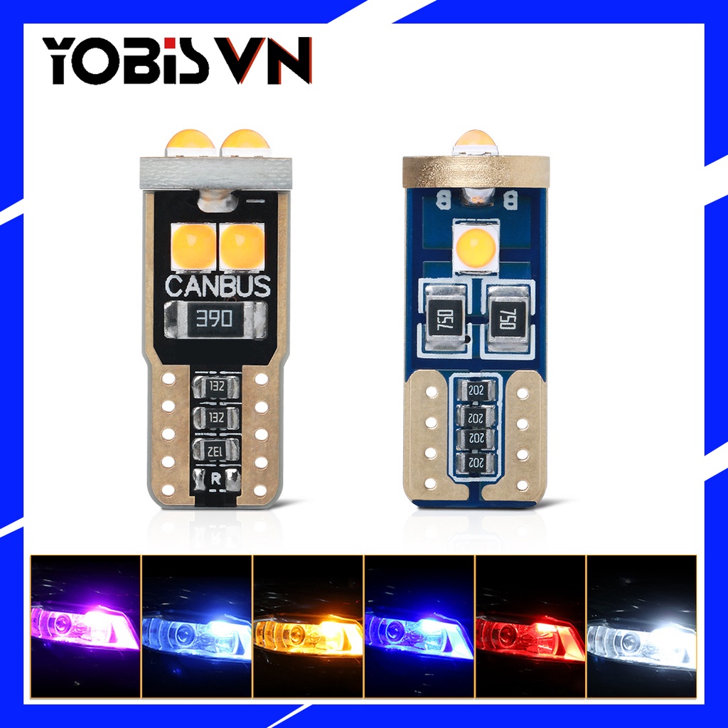 Led T10 canbus đèn nội thất ô tô, đèn biển số, đèn vòm, đèn xi nhan