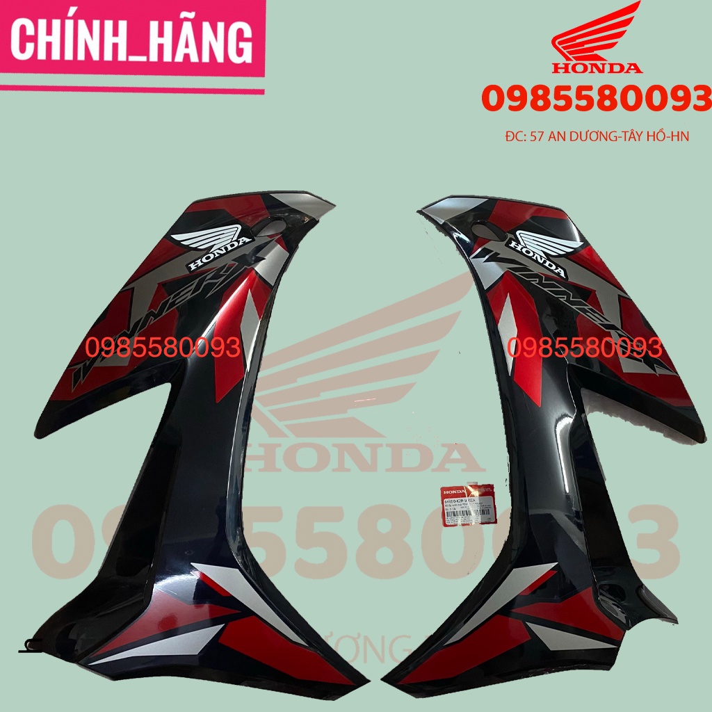 Cánh yếm xe winner x, yếm màu camo đỏ 2021 chính hãng honda