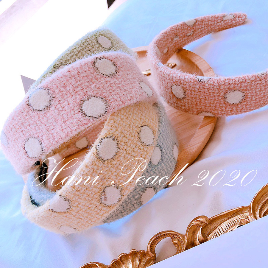 Băng Đô Nơ Họa Tiết Chấm Bi Phong Cách Hàn Quốc Cho Nữ