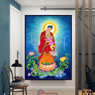 Tranh đính đá phật a di đà DF544 (55cm x 75cm)