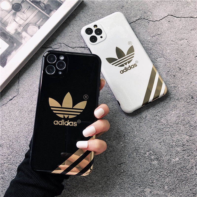 Ốp Lưng Silicone Họa Tiết Logo Adidas Thời Trang Cho Iphone 7 7plus 8 8plus 6 6plus X Xs Xr Xsmax 11 11pro 11pro Max