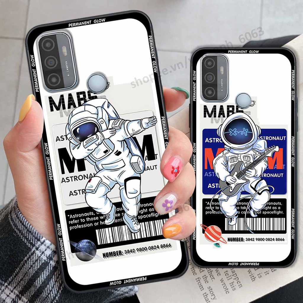 Ốp Oppo A53 be@r brick mars thời trang, ốp lưng điện thoại viền dẻo siêu chất