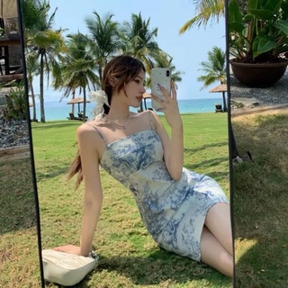 Váy body loang