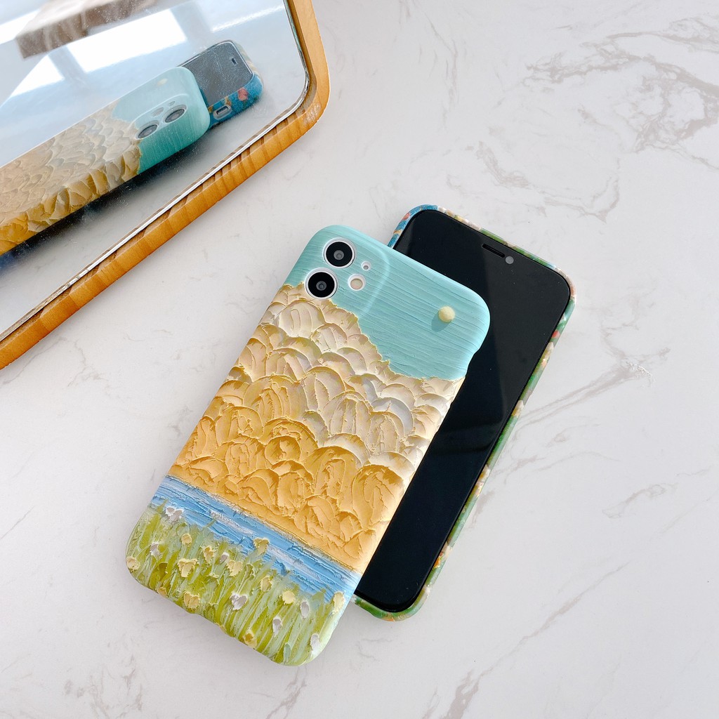 Ốp điện thoại dẻo họa tiết hoa kết hợp màu sắc cho iPhone 12 Pro Max 12 Mini SE 2 2020 11 11 Pro XS Max 6 S 6S 7 8 Plus | BigBuy360 - bigbuy360.vn