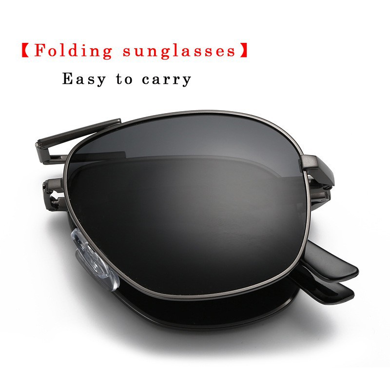 Kính Mát Phân Cực Gấp Gọn Thời Trang Kèm Hộp 1g6h