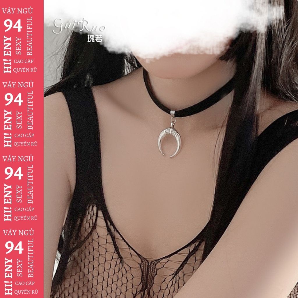 Vòng cổ choker nữ hình mặt trăng gợi cảm