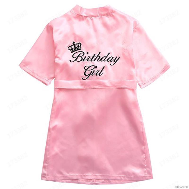 Áo choàng pajamas in chữ xinh xắn thời trang cho bé gái