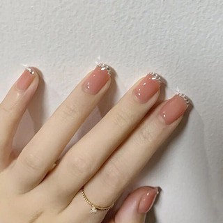 Bộ 24 móng tay giả họa tiết xinh xắn cho nữ + [Tặng dán/ dũa móng]