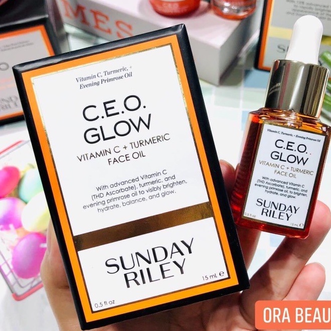 30ml - Dầu dưỡng sáng da Sunday Riley C.E.O Glow Vitamin C + Turmeric Face Oil