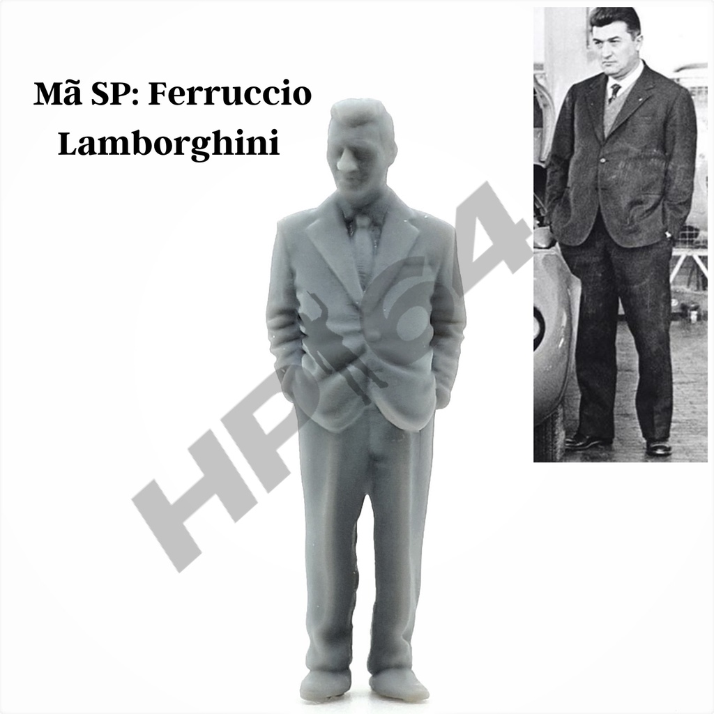 Mô hình nhân vật thô chưa sơn tỉ lệ 1/64 Real person