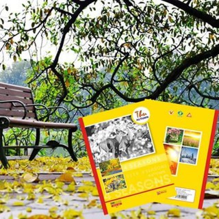 [sỉ ib] Vở kẻ ngang hồng hà 200 trang bốn mùa