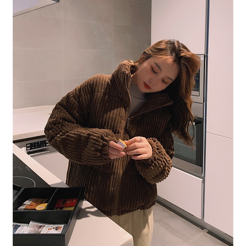 Áo phao nữ Áo phao nhung dáng ngắn hàng QC loại 1 (Hồng Phúc-Tổng kho hàng QC) | BigBuy360 - bigbuy360.vn