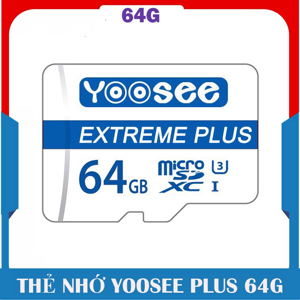 Thẻ nhớ MicroSDXC YOOSEE PLUS 64G / Thẻ nhớ 32GB | WebRaoVat - webraovat.net.vn