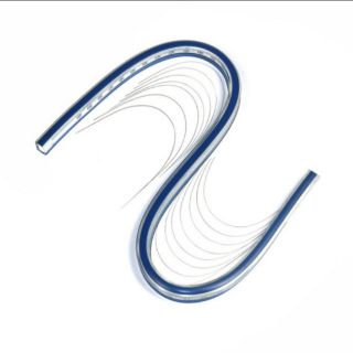 Thước nhựa lõi thép uốn cong 30cm