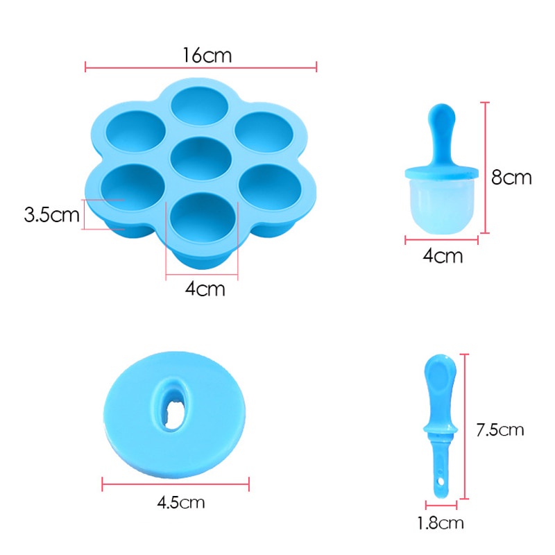 Khuôn Làm Kem Que DIY Bằng Nhựa Cấp Thực Phẩm An Toàn Cho Bé