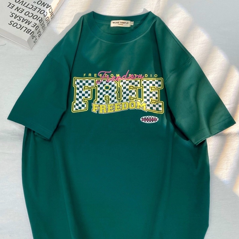 Áo Thun Tay Lỡ Unisex DOM Vải Tici Form Rộng Oversize Ulzaang - Yowol SG