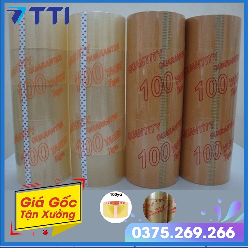 [Mã LIFEXANH03 giảm 10% đơn 500K] BĂNG KEO TRONG, ĐỤC 100 YARD, GỒM 6 CUỘN, NẶNG 1KG