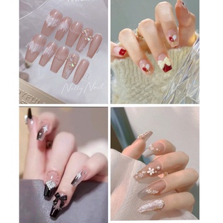 Bộ 24 Móng Tay + Chân giả nhiều kiểu dáng mẫu mã xinh xắn kèm keo 063 - 148