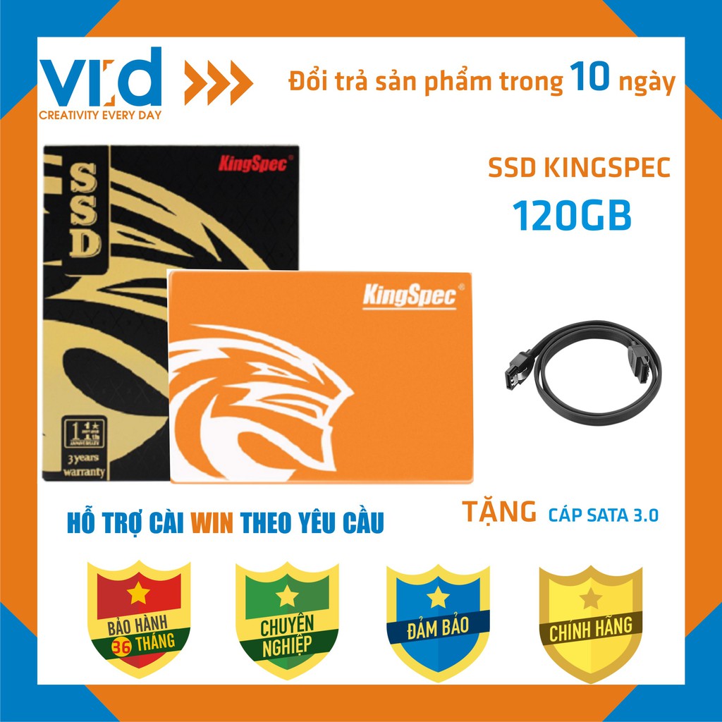 [CHÍNH HÃNG]Ổ cứng SSD 128GB Lexar, SSD 120GB( KingSpec, Kingfast, Klevv Suneast)-Tặng cáp sata 3.0 - Bảo hành  36 tháng