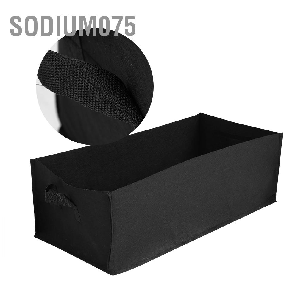 Sodium075 1Pc Vegetable Strawberry Planting Square Bag Garden Plant Flower Nursery Planter